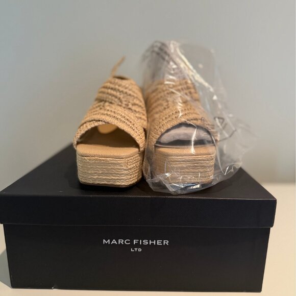 NWT Marc Fisher Caddy Platform Sandal - Picture 5 of 7